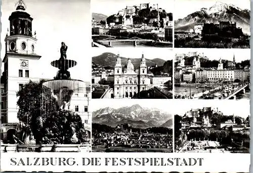 52775 - Salzburg - Salzburg , Mehrbildkarte - gelaufen 1964