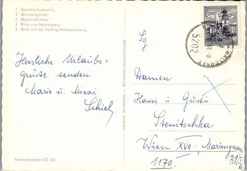 52788 - Salzburg - Salzburg , Mehrbildkarte - gelaufen