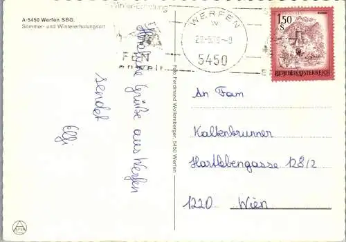 52814 - Salzburg - Werfen , Mehrbildkarte - gelaufen 1978