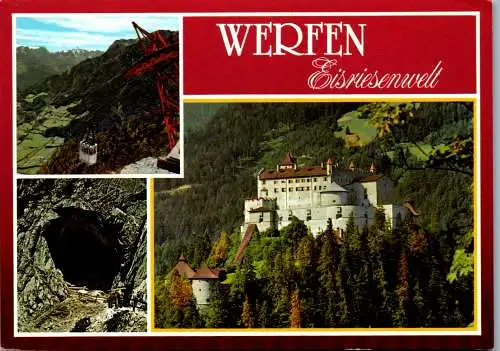 52816 - Salzburg - Werfen , Eisriesenwelt , Burg Hohenwerfen , Seilbahn u. Höhleneingang - gelaufen 1989