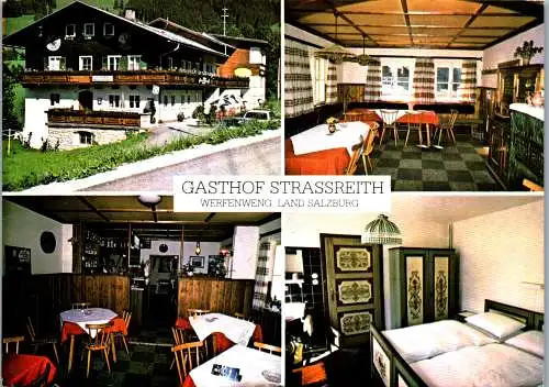 52824 - Salzburg - Werfenweng , Gasthof Strassreith , Mehrbildkarte - nicht gelaufen