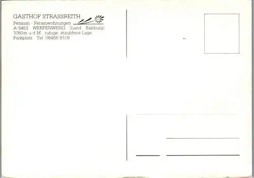 52824 - Salzburg - Werfenweng , Gasthof Strassreith , Mehrbildkarte - nicht gelaufen