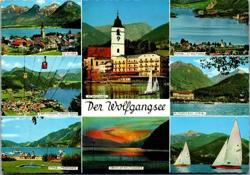 52828 - Salzburg - Wolfgangsee , St. Gilgen , Strobl , St. Wolfgang , Mehrbildkarte - gelaufen 1972