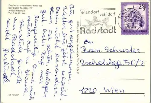 52831 - Salzburg - Radstadt , Bundesschullandheim , Schloss Tandalier - gelaufen 1979