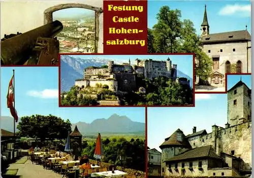 52833 - Salzburg - Salzburg , Festung Hohensalzburg , Mehrbildkarte - gelaufen 1982