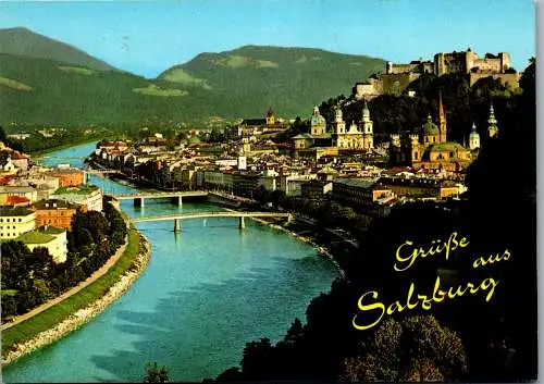 52834 - Salzburg - Salzburg , Blick von Mülln - gelaufen 1982