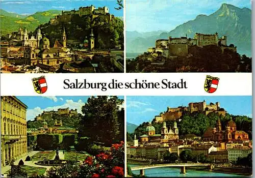 52840 - Salzburg - Salzburg , Mehrbildkarte - gelaufen 1984