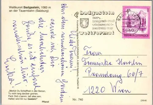 52848 - Salzburg - Bad Gastein , Mehrbildkarte - gelaufen 1984