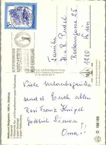 52857 - Salzburg - Bad Gastein , Mehrbildkarte - gelaufen 1981