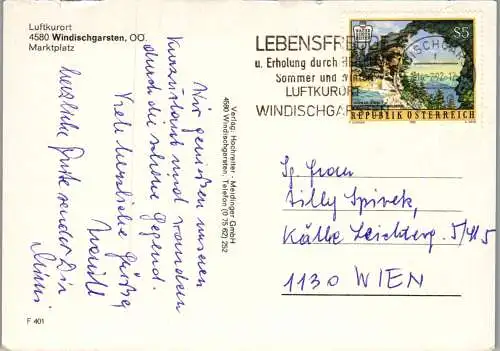 52882 - Oberösterreich - Windischgarsten , Marktplatz - gelaufen 1992