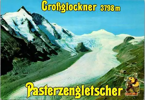 52887 - Kärnten - Großglockner , mit Johannisberg , Pasterze , Pasterzengletscher - gelaufen 1989