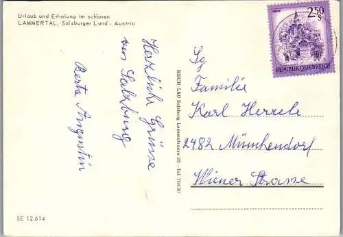 52890 - Salzburg - Lammertal , Annaberg , Abtenau , St. Martin , Russbach - gelaufen