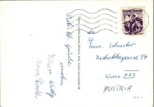 52905 - Oberösterreich - Steyr , Luftbild , Panorama - gelaufen 1961