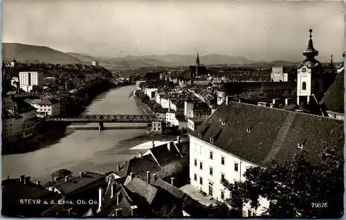 52909 - Oberösterreich - Steyr , Panorama - gelaufen 1960