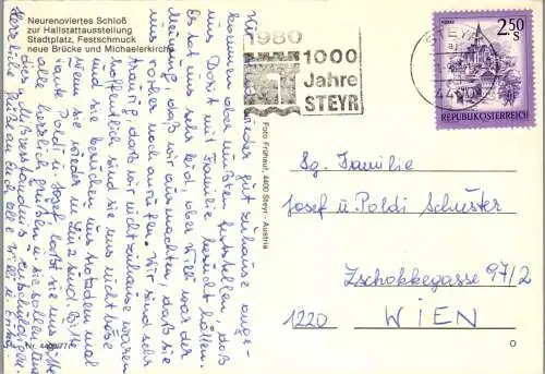 52913 - Oberösterreich - Steyr , Mehrbildkarte - gelaufen 1980