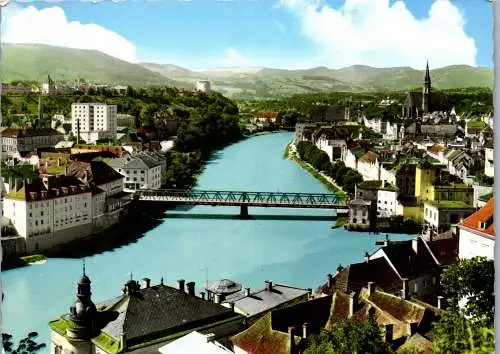 52916 - Oberösterreich - Steyr , Panorama - gelaufen 1964