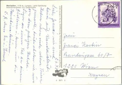 52924 - Salzburg - Mariapfarr , Panorama - gelaufen 1978