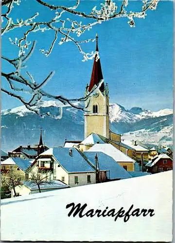 52942 - Salzburg - Mariapfarr , Ansicht , Kirche , Winter - gelaufen