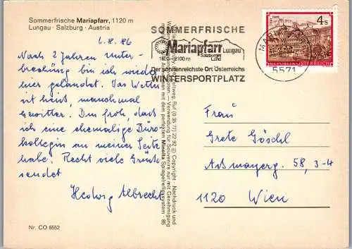 52946 - Salzburg - Mariapfarr , Mehrbildkarte - gelaufen 1986