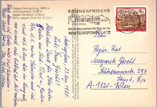 52947 - Salzburg - Mariapfarr , Lungau , Hochgolling , Kasereck , Großeck , Granitzl - gelaufen 1988