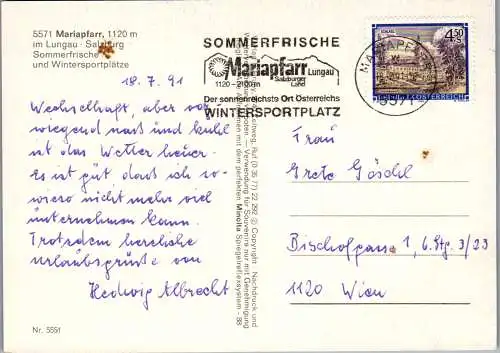 52948 - Salzburg - Mariapfarr , Mehrbildkarte - gelaufen 1991