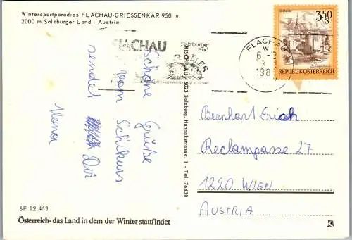 52960 - Salzburg - Flachau , Griessenkar , Mehrbildkarte - gelaufen