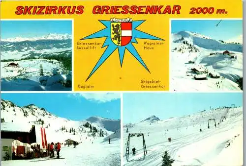 52978 - Salzburg - Flachau , Griessenkar , Mehrbildkarte - gelaufen 1981