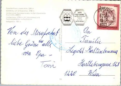 52987 - Kärnten - Großglockner , Hochalpenstraße , Mehrbildkarte - gelaufen 1975