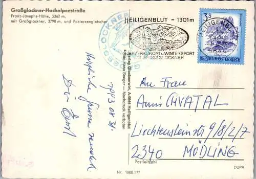 52988 - Kärnten - Großglockner , Hochalpenstraße , Franz Joseph Höhe , Pasterzengletscher , Pasterze - gel. 1983