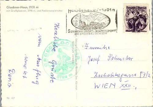 52991 - Kärnten - Großglockner , Glockner Haus , Pasterze , Pasterzengletscher - gelaufen