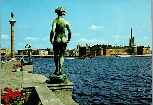 53026 - Schweden - Stockholm , Riddarholmen fran Stadshusträdgarden - nicht gelaufen