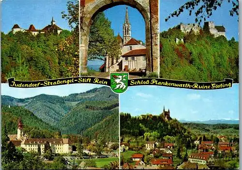 53046 - Steiermark - Judendorf Straßengel , Stift Rein , Schloß Plankenwarth , Ruine Gösting - gelaufen 1982