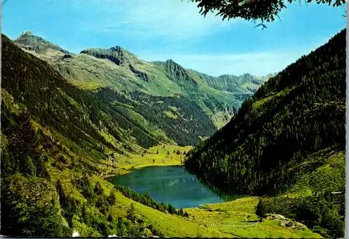 53064 - Steiermark - Untertal , Riesachsee mit Gfölleralm , Blick auf die Hochwildstelle - gelaufen 1983