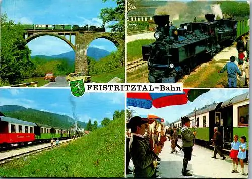 53085 - Steiermark - Weiz , Schmalspurbahn , Feistritztal , Weiz - Ratten , Mehrbildkarte - gelaufen 1979