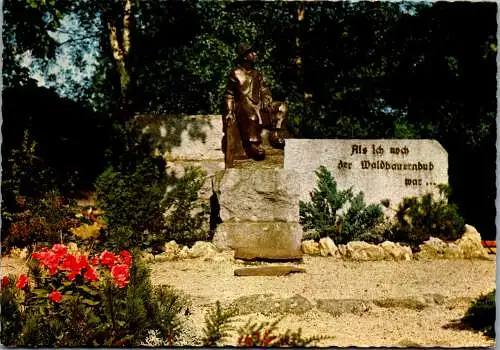 53103 - Steiermark - Krieglach , Peter Rosegger Denkmal , Roseggerpark - gelaufen 1979