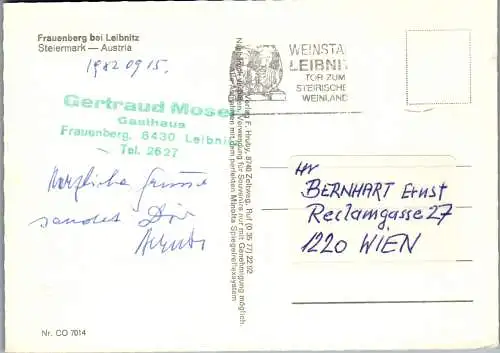 53111 - Steiermark - Leibnitz , Frauenberg , Mehrbildkarte - gelaufen 1982