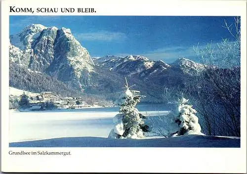 53114 - Steiermark - Liezen , Grundlsee , Winter , Panorama - nicht gelaufen