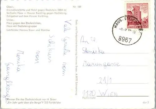 53132 - Steiermark - Haus , im Ennstal , Mehrbildkarte - gelaufen 1977