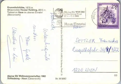 53137 - Steiermark - Haus , Hauser Kaibling , Krummholzhütte , Mehrbildkarte - gelaufen 1981