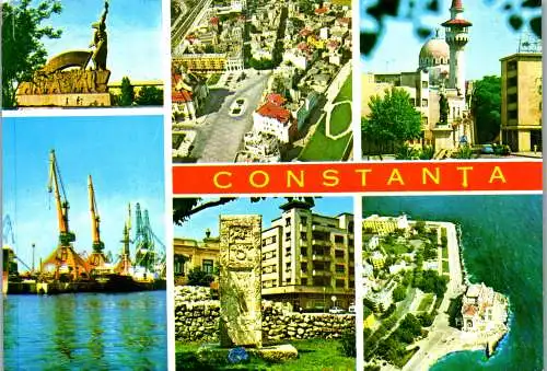 53153 - Rumänien - Constanta , Konstanza , Mehrbildkarte - gelaufen 1980