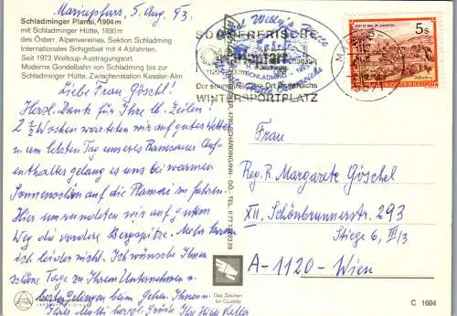 53164 - Steiermark - Schladming , Planai , Krahbergzinken , Klafferkessel , Schladminger Hütte - gelaufen 1993