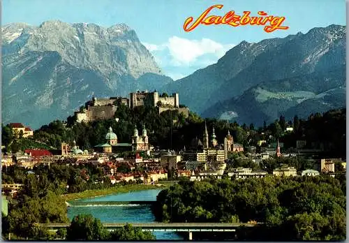 53170 - Salzburg - Salzburg , Blick von Maria Plain geg. Tennengebirge u. Hagengebirge - nicht gelaufen