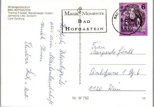 53171 - Salzburg - Bad Hofgastein , Panorama , Hohe Scharte , Gamskogel . Hundskopf - gelaufen 1995