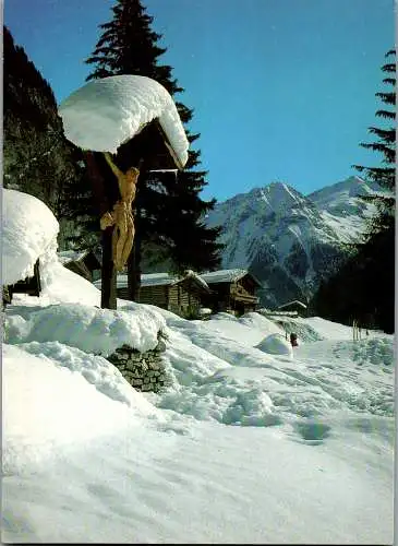 53175 - Salzburg - Bad Gastein , Hoteldorf Grüner Baum , Malerwinkel , Luis Trenker Kreuz - gelaufen 1992