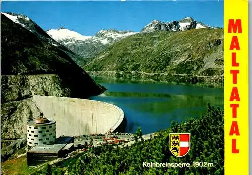 53182 - Kärnten - Malta , Maltatal , Kölbreinsperre , Stausee - gelaufen 1991