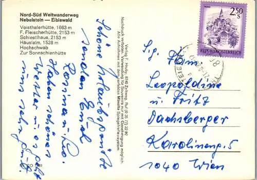 53196 - Steiermark - Eibiswald , Wanderweg , Nebelstein - Eibiswald , Mehrbildkarte - gelaufen 1980