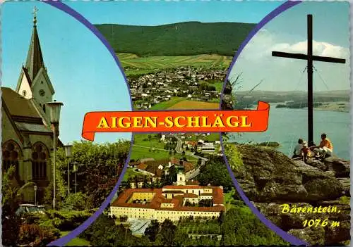 53211 - Oberösterreich - Aigen Schlägl , Bärenstein , Mehrbildkarte - gelaufen 1982