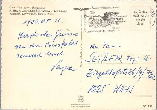 53211 - Oberösterreich - Aigen Schlägl , Bärenstein , Mehrbildkarte - gelaufen 1982