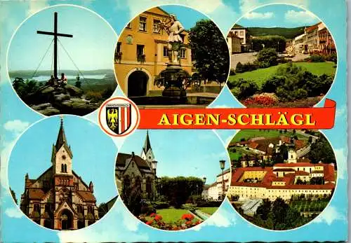 53212 - Oberösterreich - Aigen Schlägl , Mehrbildkarte - gelaufen 1982