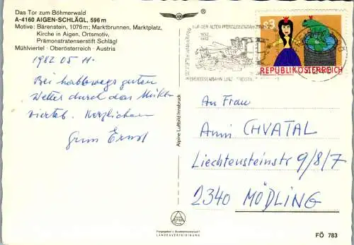 53212 - Oberösterreich - Aigen Schlägl , Mehrbildkarte - gelaufen 1982